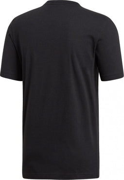 adidas Essentials Plain Tee - Heren Sportshirt - Katoen - Black/White - Maat L
