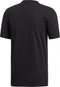 adidas Essentials Plain Tee - Heren Sportshirt - Katoen - Black/White - Maat L