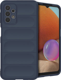 iMoshion Hoesje Geschikt voor Samsung Galaxy A32 (5G) Hoesje Siliconen - iMoshion EasyGrip Backcover - Donkerblauw