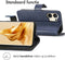 iMoshion Hoesje Geschikt voor Oppo Reno 9 (5G) / Reno 9 Pro (5G) Hoesje Met Pasjeshouder - iMoshion Luxe Bookcase - Donkerblauw