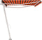 vidaXL - Luifel - vrijstaand - handmatig - uittrekbaar - 500x300 - cm - oranje - bruin