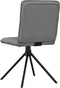 vidaXL - Eetkamerstoelen - 2 - st - stof - donkergrijs