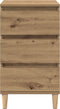 vidaXL - Nachtkastje - Artisan - Eiken - 40x35x70 - cm - Bewerkt - Hout