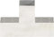 vidaXL - Paalverbinding - T-vorm - 81x81 - mm - gegalvaniseerd - metaal
