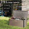 Coast Tuinbox 378 L - Waterdicht met Afsluitbaar Deksel - Bruin - 130x64x59 cm