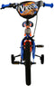 Hot Wheels 16 inch Kinderfiets - Jongens - Handrem en Zijwieltjes - Zwart Oranje Blauw