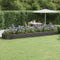 vidaXL - Plantenbak - 523x140x36 - cm - gepoedercoat - staal - antracietkleurig