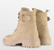 POSH by Poelman CATO - Veterboots - Goudkleurig detail - Beige - Maat 41