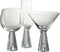 J-Line glas cocktail Lewis - glas - transparant - 4 stuks