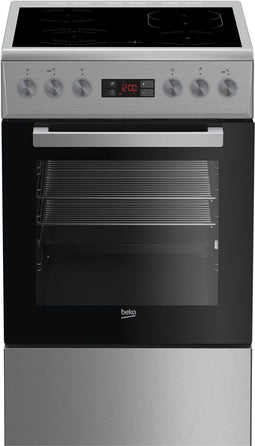 Beko FSM57320DXT - Keramisch fornuis - Halogeen verlichting - 60 liter