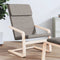 vidaXL Relaxstoel stof taupe