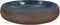 vidaXL - Opzetwasbak - ovaal - 59x40x15 - cm - keramiek - bruin - en - blauw