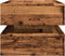 vidaXL - Salontafel - met - LED-verlichting - 90x50x40 - cm - oud - houtkleurig