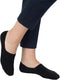 Basset - 2-paar onzichtbare Footies - Lage bamboe sneakersokken - Zwart en wit (2-paar)