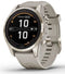 Garmin fēnix 7S Pro - Smartwatch - Power Sapphire Solar - Goud (Beige)