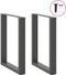vidaXL - Eettafelpoten - 2 - st - U-vormig - 70x(72-73) - cm - staal - antraciet