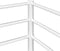 vidaXL - Stapelbed - zonder - matras - 90x200 - cm - staal - wit