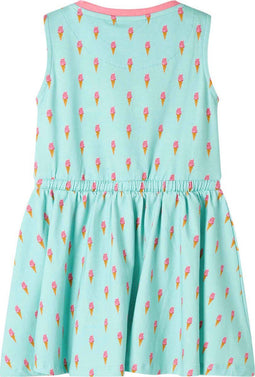 Kinderjurk met trekkoord 104 lichtmint