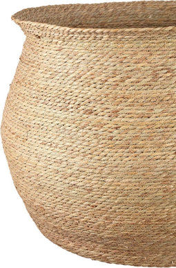 PTMD Manden Korbin - 70x70x58 cm - Zeegras - Bruin - Set van 4