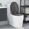 vidaXL - Snelsluit - Toiletbril - met - Soft - Close - Duroplast - in - Anthraciet