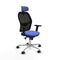 Jorquera Piqueras y Crespo 2D086N2 - Bureaustoel met hoofdsteun - Verstelbare hoogte - Licht Blauw