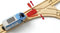 BRIO 33512 - Treinset - Inclusief perron en lift - Rood