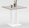 FMD - Eettafel - 70 - cm - zandeikenkleurig - en - wit