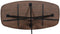 StarFurn Eettafel Ferris Eiken Deens Ovaal 200cm Walnoot