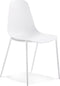 Alterego Feliz - Designer Stoel - Witte Binnen- & Buitenstoel - 52.5x48x88cm