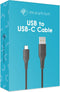 imoshion Kabel - USB C naar USB A Kabel - 1 meter - USB-C Oplader Kabel - Geschikt voor o.a. Apple iPhone 15/16 en Samsung - Zwart