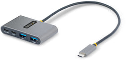 Startech.com 4-Port USB-C Hub - USB-C naar USB-A/C Hub - 100W Power Delivery Pass-Through 5Gbps - Grijs
