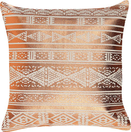 OUJDA - Sierkussen set van 2 - Koper - 50 x 50 cm - Katoen