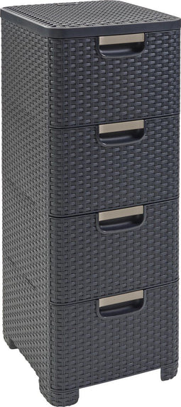 Curver Style Ladesysteem - 4 lades van 14L - Antraciet