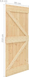 vidaXL - Schuifdeur - met - beslag - 90x210 - cm - massief - grenenhout