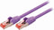 Nedis CAT6-kabel - RJ45 Male - RJ45 Male - S/FTP - 0.25 m - Rond - LSZH - Violet - Envelop