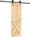 vidaXL - Schuifdeur - met - beslag - 70x210 - cm - massief - grenenhout