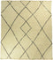HSM Collection Vloerkleed Enkel Ruit 160x230cm Zwart/Wit Katoen