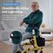 Safe Age® Rollator - Lichtgewicht opvouwbaar - Gevoerde zitting met rugleuning - Goud