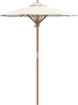 vidaXL - Tuin - Parasol - Crème - Wit - 150x210 - cm - Bamboe