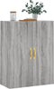 vidaXL - Wandkast - 69,5x34x90 - cm - grijs - sonoma - eikenkleurig