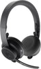 Logitech MSFT Teams Zone Wireless Plus - Draadloze Hoofdband Headset - Bluetooth 5.0 - Grafiet