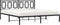 vidaXL - Bedframe - met - hoofdbord - metaal - zwart - 180x200 - cm