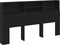 vidaXL - Hoofdbord - Kast - Zwart - Eiken - 180x19x103,5 - cm