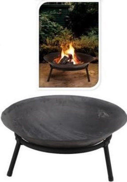 Valetti Vuurschaal Gietijzer Ø 50 cm op standaard - zwart