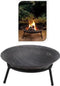 Valetti Vuurschaal Gietijzer Ø 50 cm op standaard - zwart