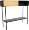 Liviza Sidetable Grados - Eiken - Rechthoek Zwart - 90 cm , 30 cm , 100 cm
