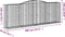 vidaXL - Schanskorven - 5 - st - gewelfd - 400x50x140/160 - cm - ijzer