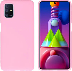 iMoshion Hoesje Geschikt voor Samsung Galaxy M51 Hoesje Siliconen - iMoshion Color Backcover - Roze