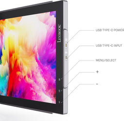 Lexibook Trio Max - 14-inch draagbare monitor - Full HD 1080P - USB A / Type-C - Compatibel met pc en Mac