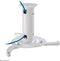 Neomounts BEAMER-C80WHITE - Projector Ceiling Mount - Hoogte verstelbaar (8-15cm) - Wit